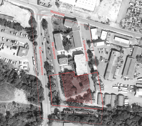 BD Červený dvůr mapa